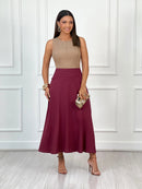 VESTIDO LONGO BICOLOR