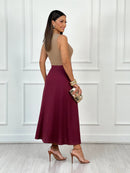 VESTIDO LONGO BICOLOR